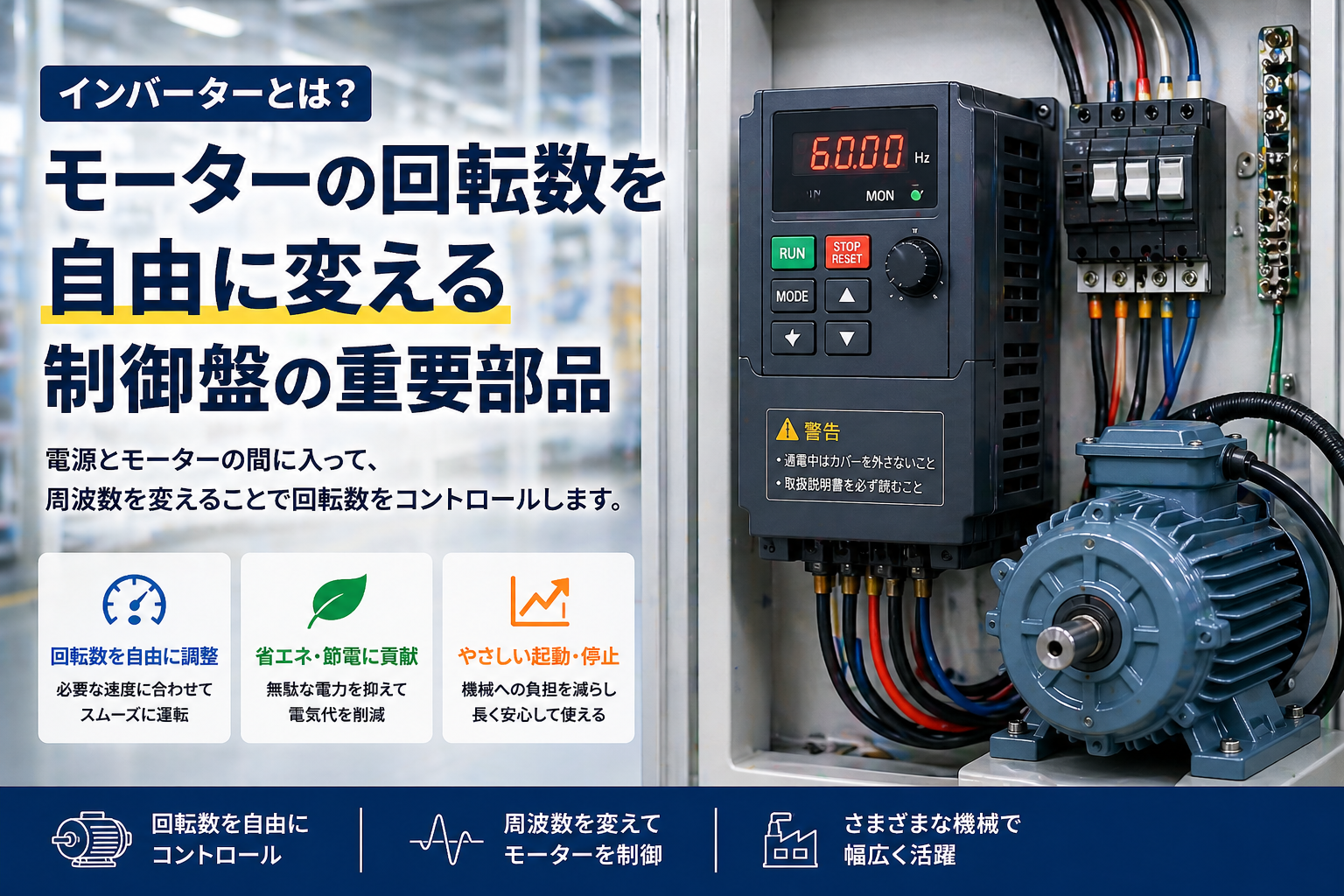 インバーターの基本を解説する記事イメージ