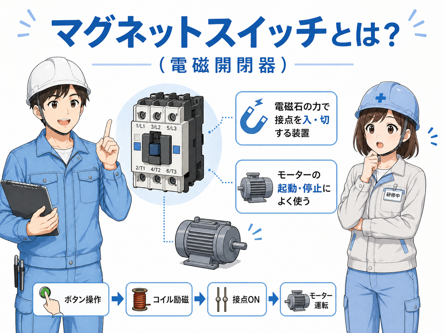 マグネットスイッチの基本を解説する記事イメージ
